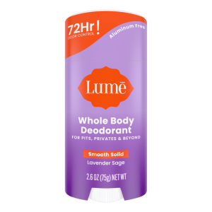Lume Whole Body Deodorant Lavender Sage 2.6oz Aluminum-Free Solid Stick