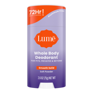 Lume Whole Body Deodorant - Salt Powder, 2.6 oz, Aluminum-Free, Hypoallergenic for Sensitive Skin